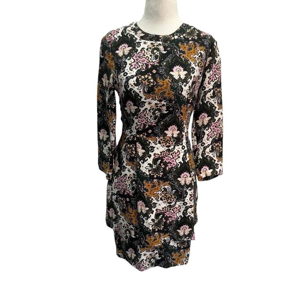 A.L.C. Black Round Neck Lined Knee Length Dress Size 2 - Picture 6 of 15